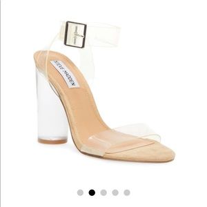 Steve Madden Clearer Clear block sandal